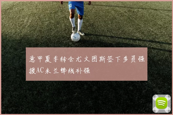 意甲夏季转会尤文图斯签下多员强援AC米兰锋线补强